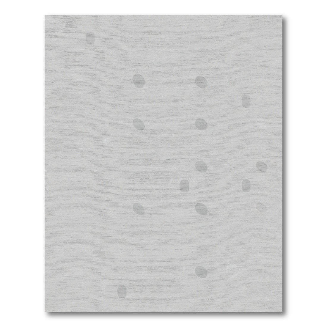 Subtle Gray Oval Speckle Rug