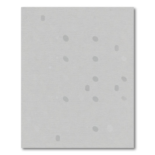 Subtle Gray Oval Speckle Rug