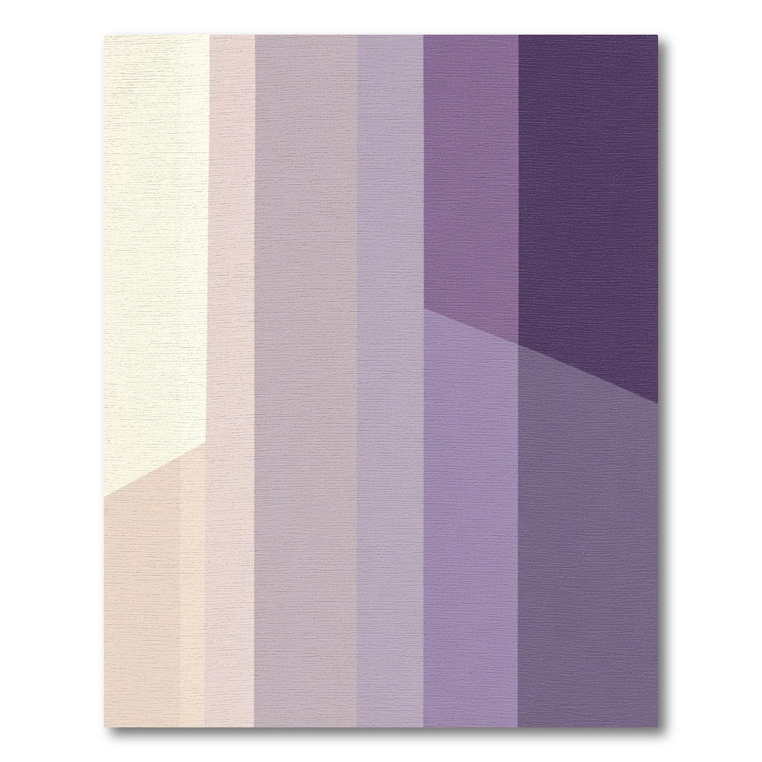 Lavender Graduated Stripes Area Rug