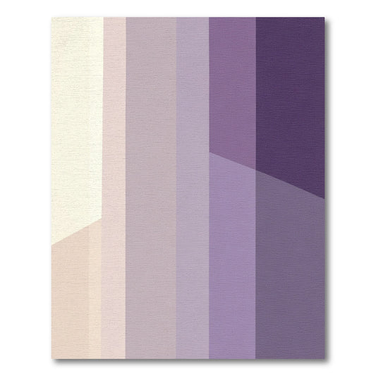Lavender Graduated Stripes Area Rug