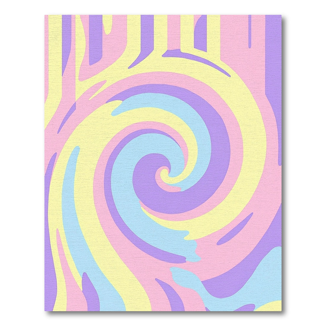 Hypnotic Pastel Swirling Spiral Rug