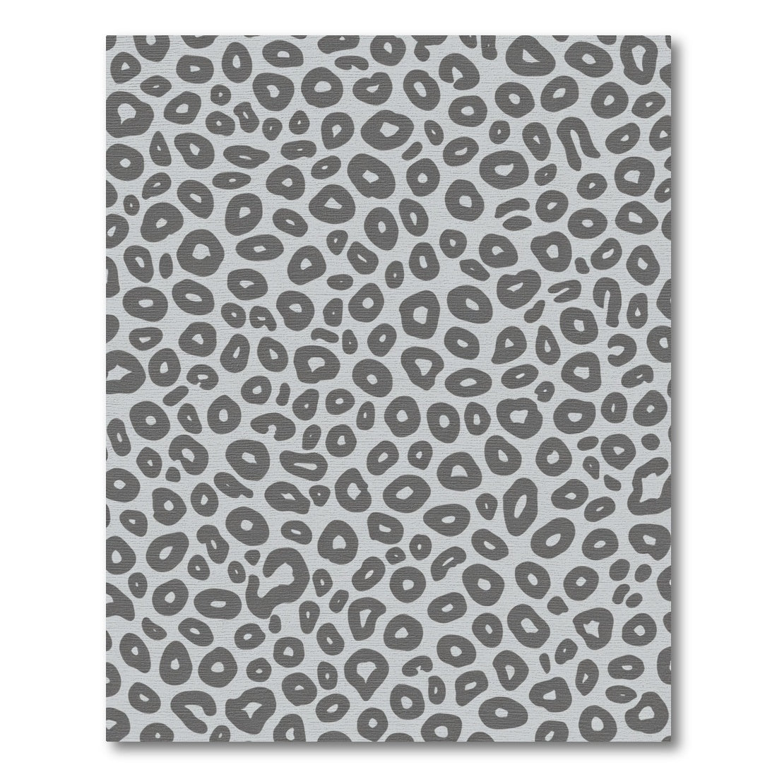 Gray Spotted Animal Print Rug