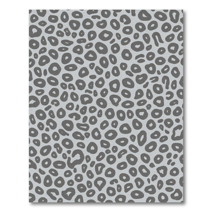 Gray Spotted Animal Print Rug