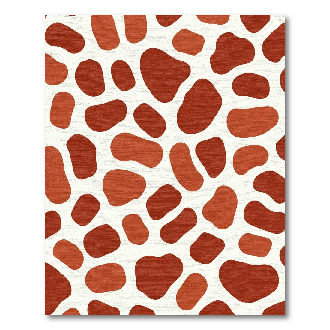 Rustic Red Giraffe Spot Rug