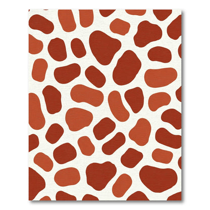 Rustic Red Giraffe Spot Rug