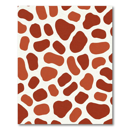 Rustic Red Giraffe Spot Rug