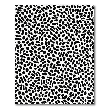 Bold Black Speckled Organic Texture Rug