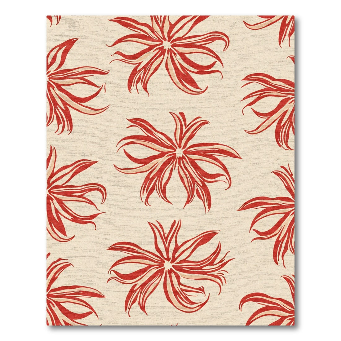 Crimson Floral Explosion Rug
