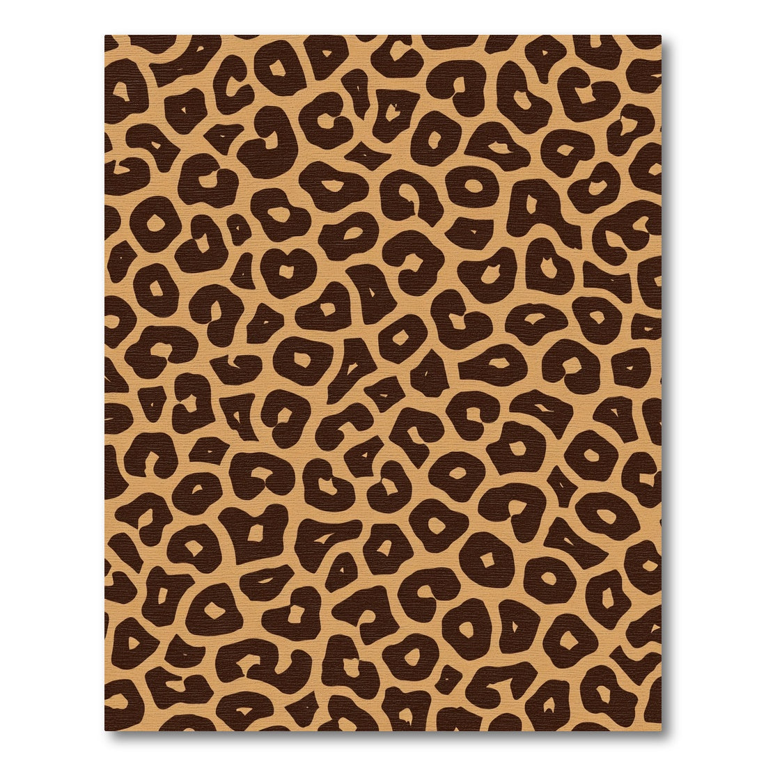 Bold Tan Leopard Spots Rug