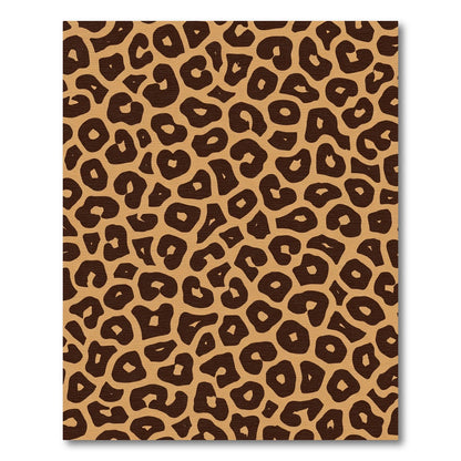 Bold Tan Leopard Spots Rug