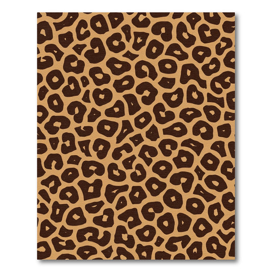 Bold Tan Leopard Spots Rug