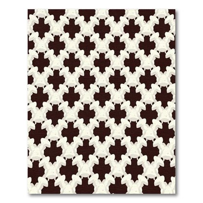 Cream Bunny Tile Repeating Art Rug