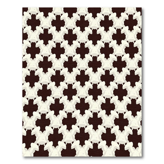 Cream Bunny Tile Repeating Art Rug