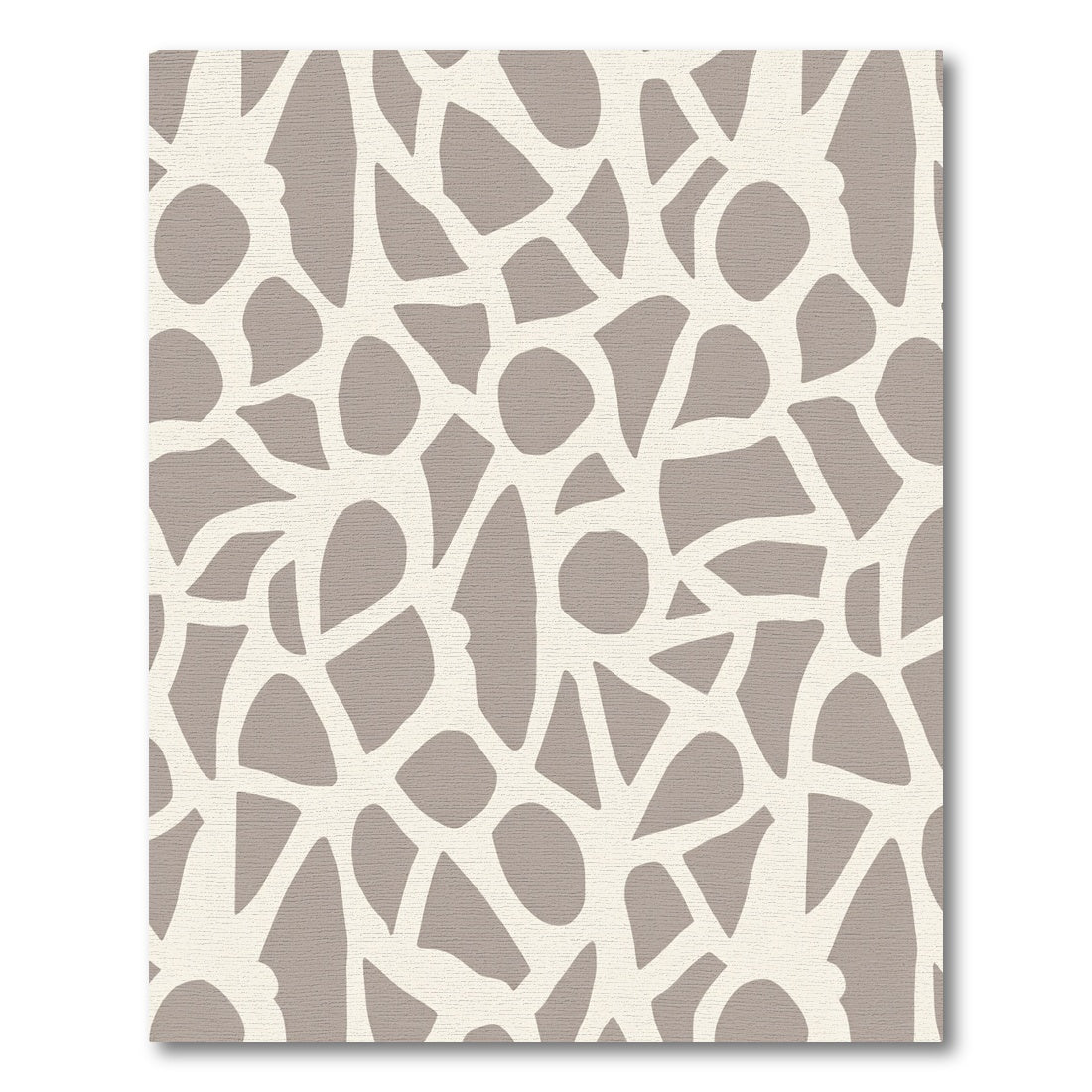 Taupe And Ivory Organic Terrain Rug