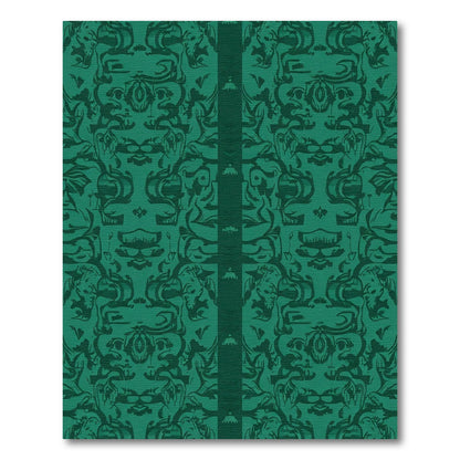 Emerald Lush Scrollwork Baroque Rug
