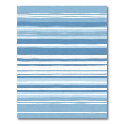 Oceanic Banded Horizon Waves Rug