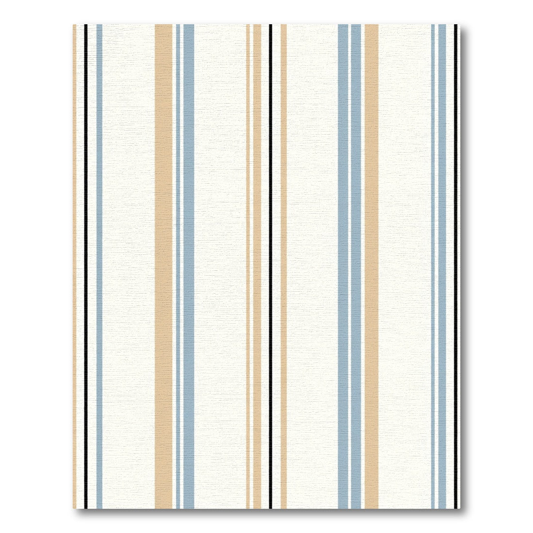 Brave Beige Blue Stripe Composition Rug