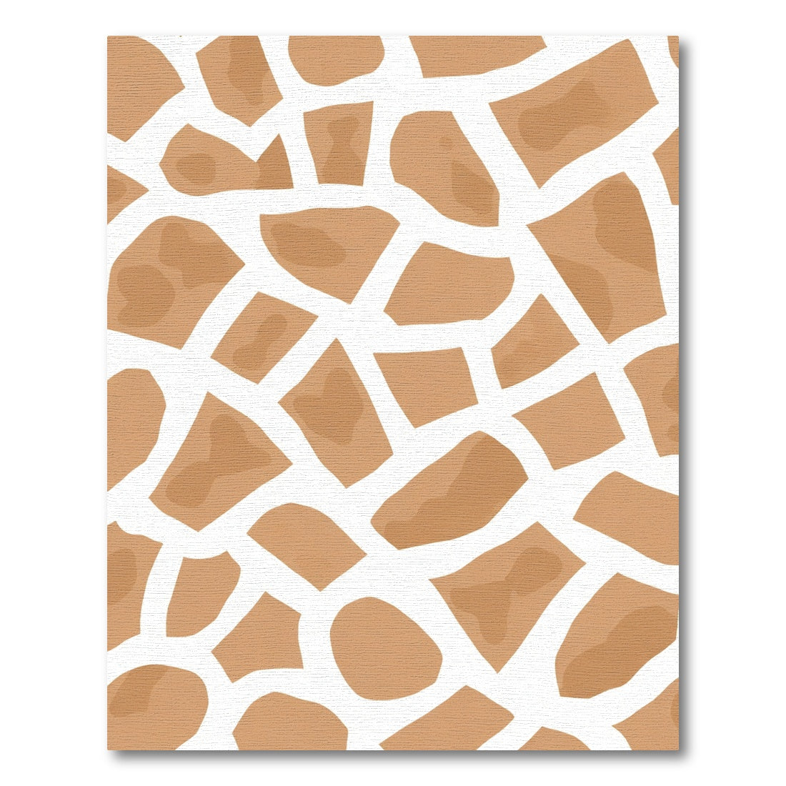 Camel Brown Abstract Giraffe Spots Rug