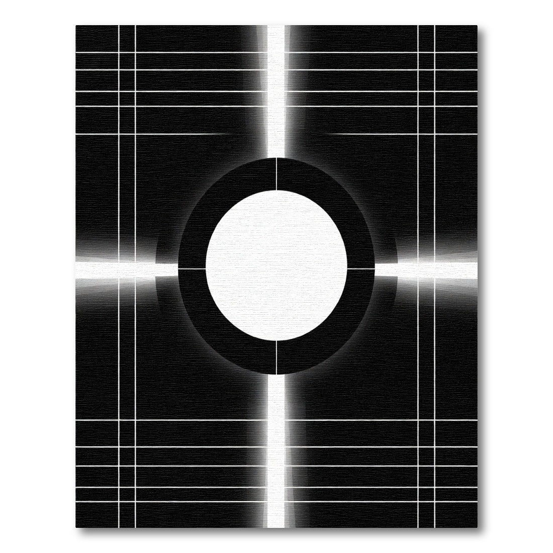 Monochromatic radial grid abstract Rug