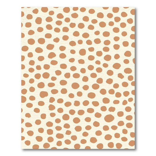 Earthy Brown Polka Dot Radiance Rug