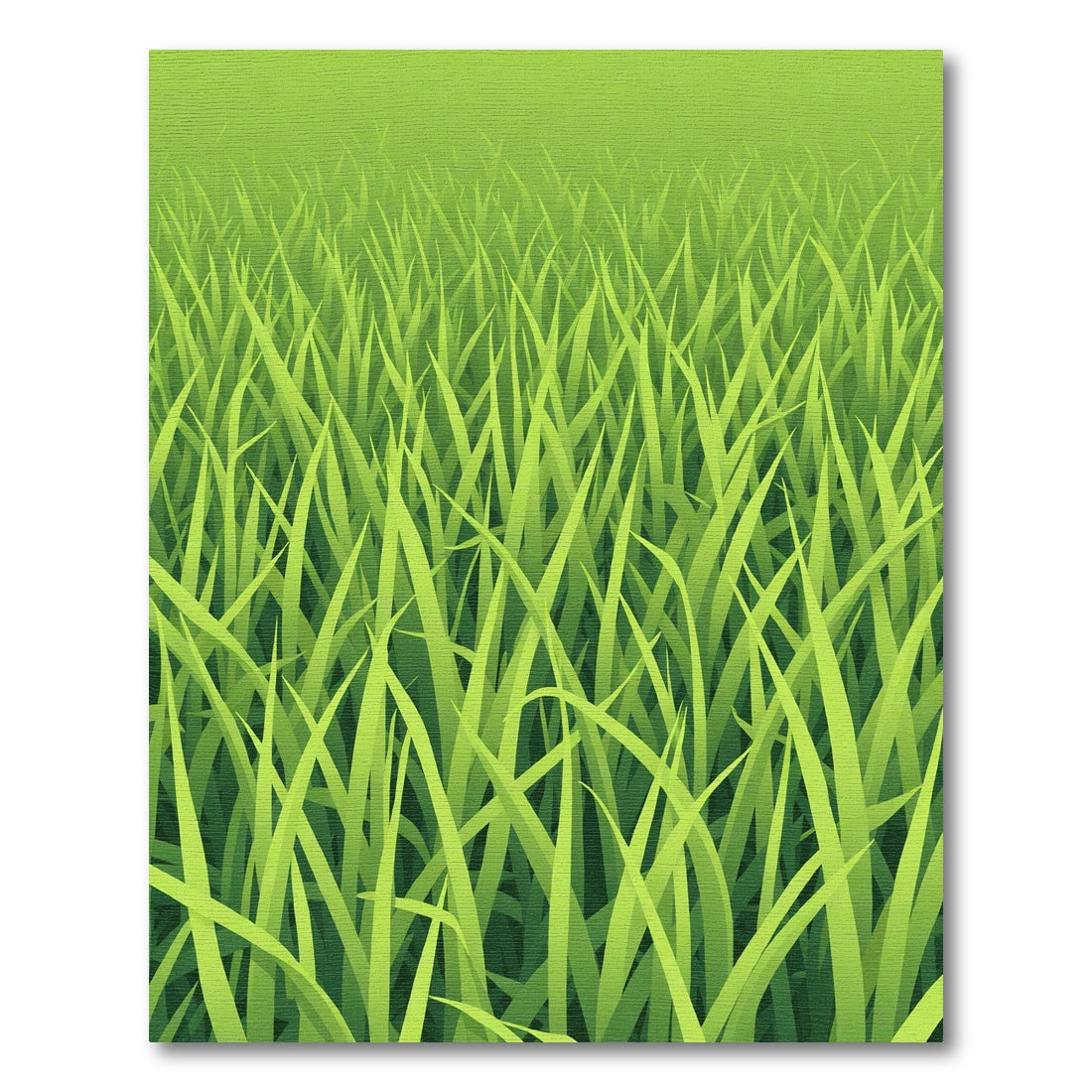 Lush Green Grass Field Texture Rug