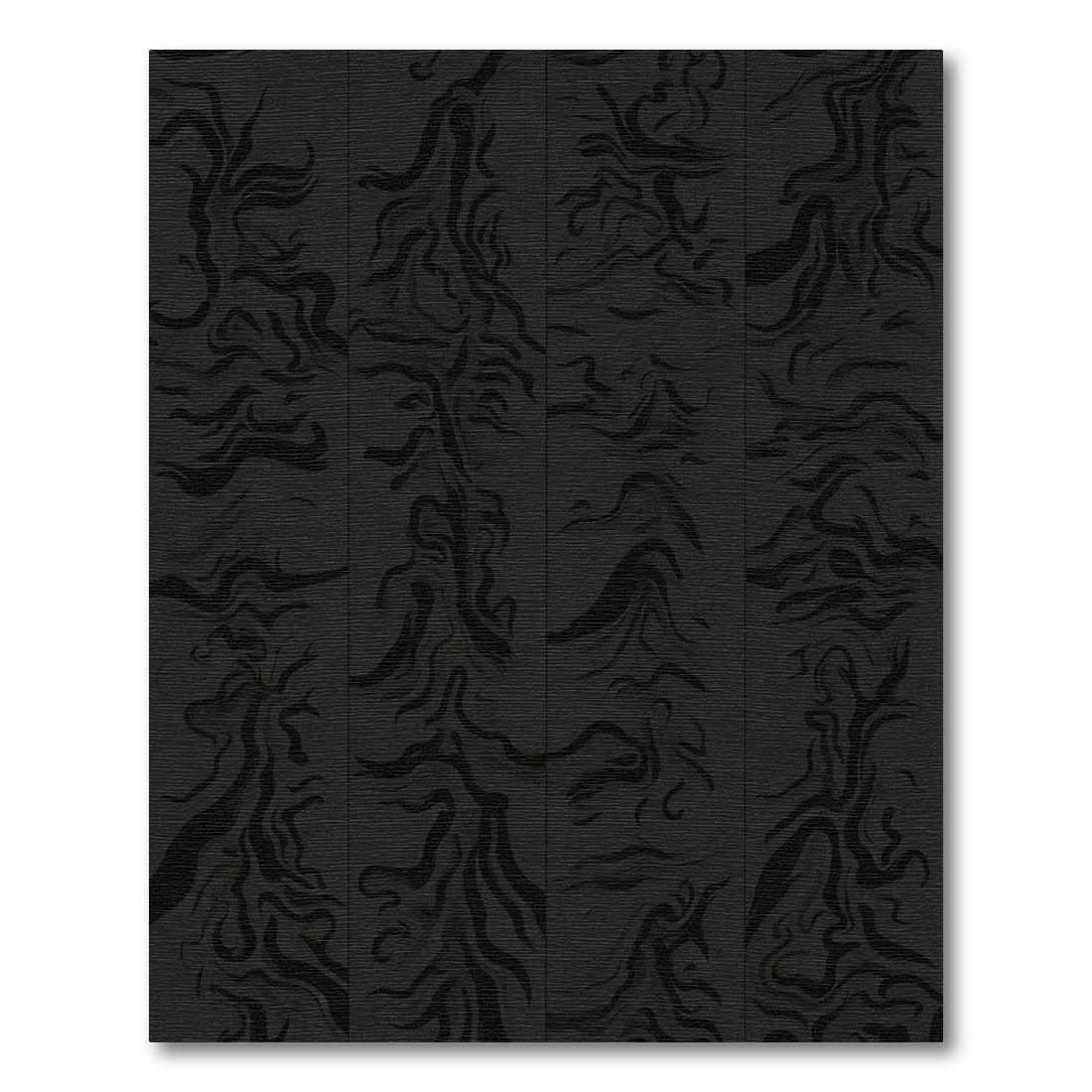 Dark Gray Swirl Abstract Lines Rug