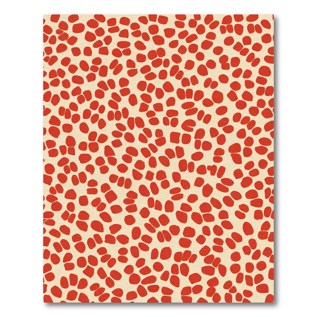 Crimson Pebble Scatter Rug