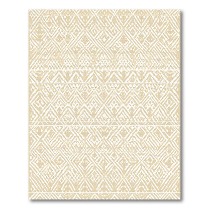 Warm Beige Diamond Stripe Rug
