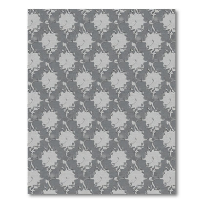 Monochromatic Gray Starburst Repeat Rug