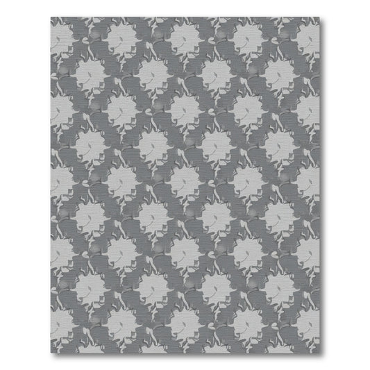 Monochromatic Gray Starburst Repeat Rug