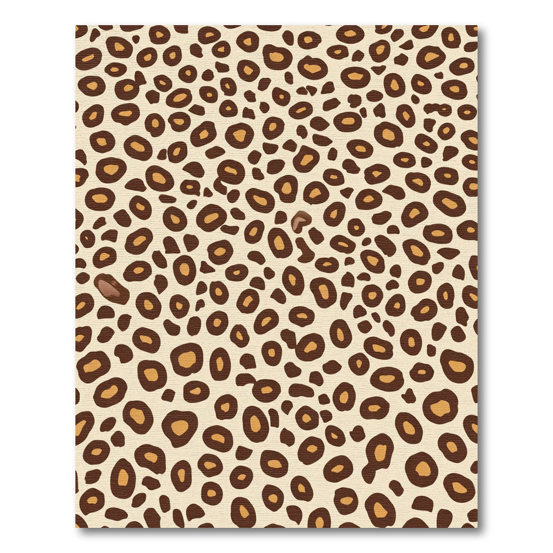 Natural Leopard Spot Accents Rug