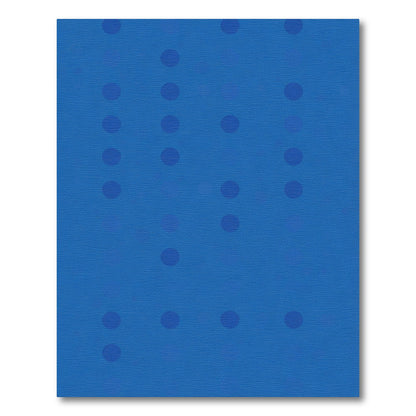 Bright Blue Polka Dot Grid Rug