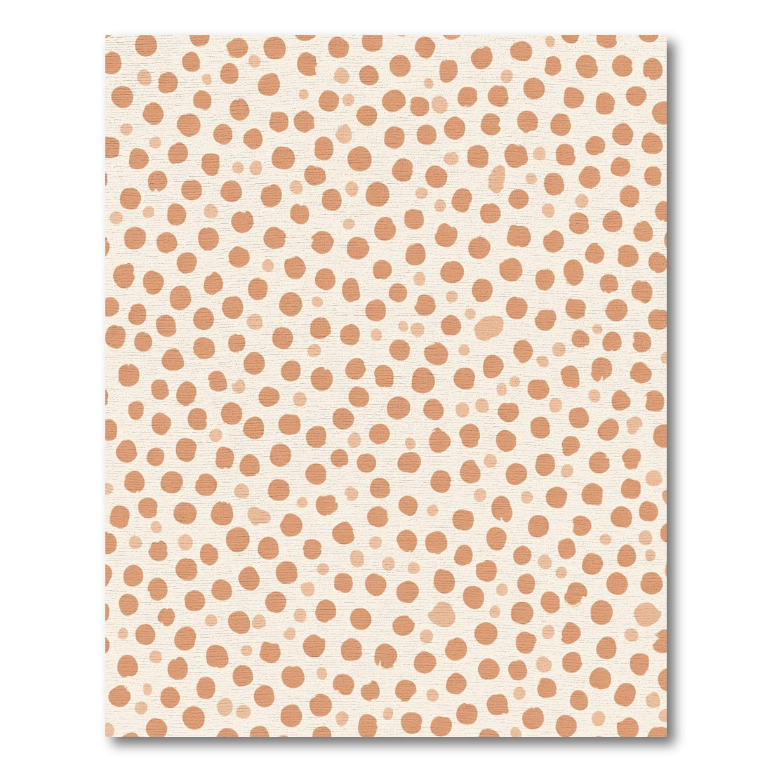 Earthy Terracotta Scattered Dot Layout Rug