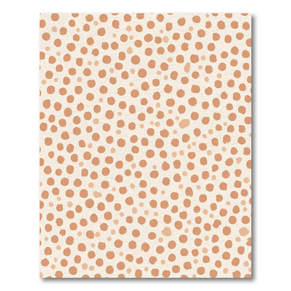 Earthy Terracotta Scattered Dot Layout Rug