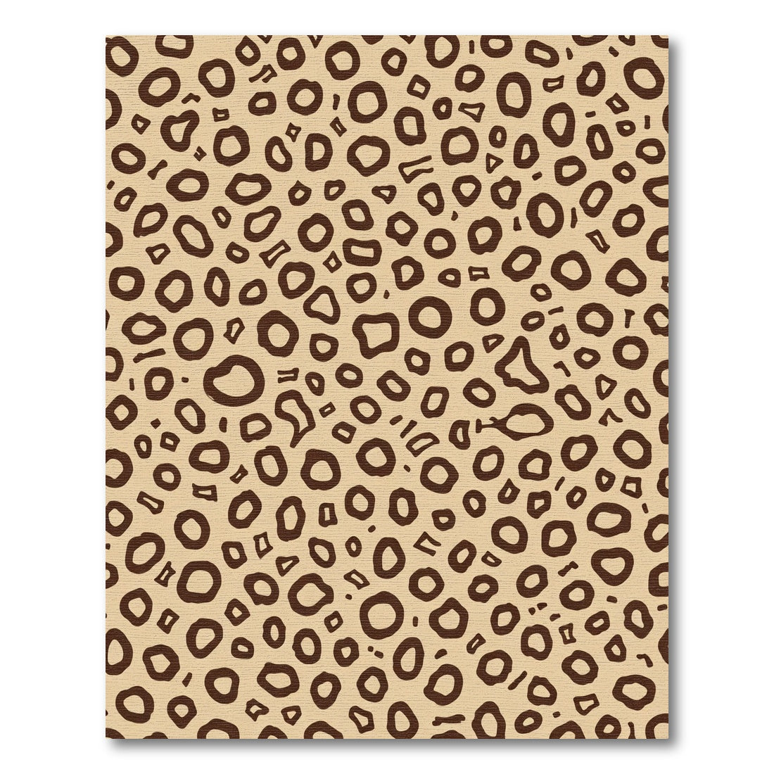 Brown Spotted Beige Natural Animal Rug