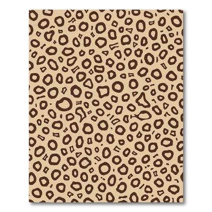 Brown Spotted Beige Natural Animal Rug