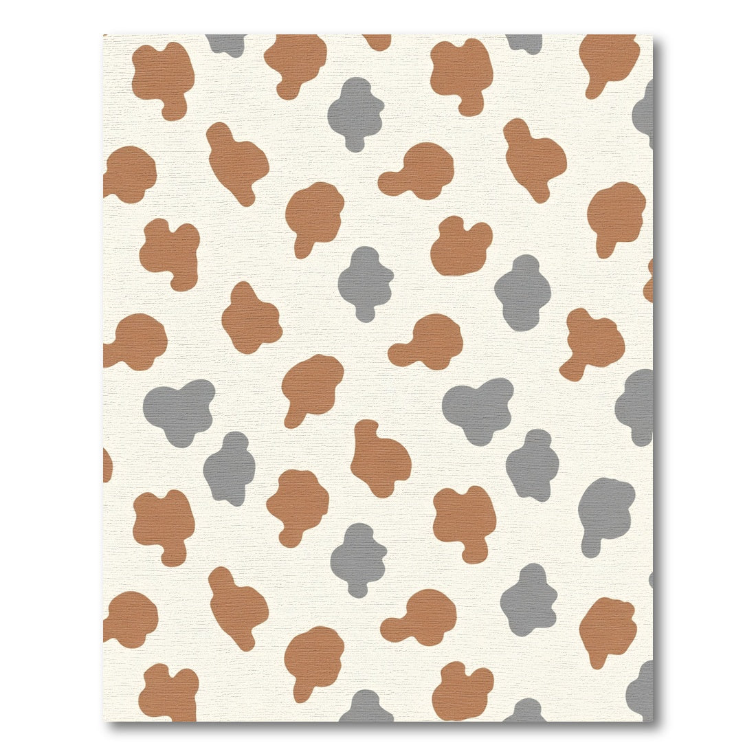 Brown Gray Amoeba Spot Rug