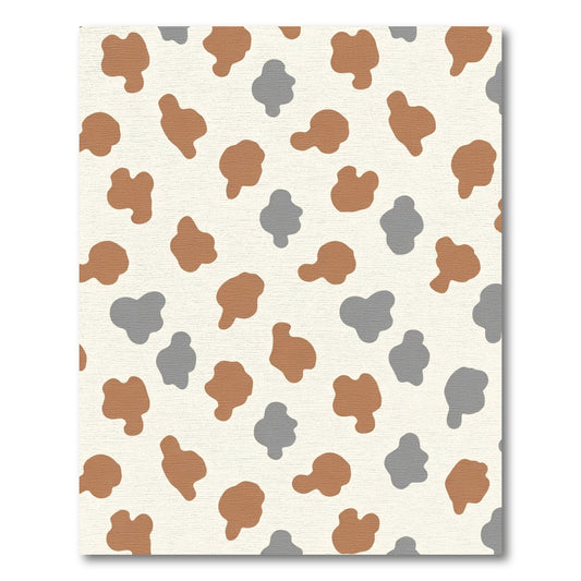 Brown Gray Amoeba Spot Rug