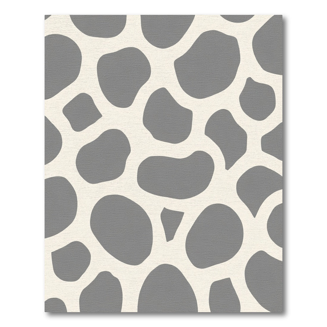 Gray Cream Animal Spot Arrangement Rug