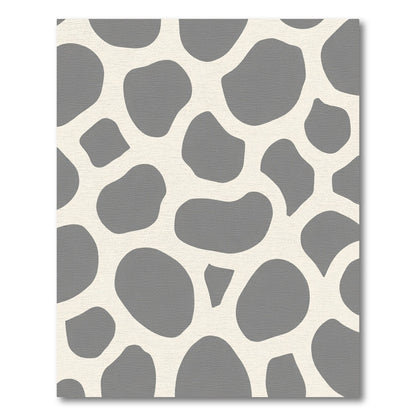 Gray Cream Animal Spot Arrangement Rug
