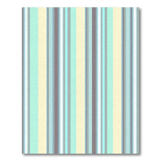 Soft Pastel Stripe Composition Rug