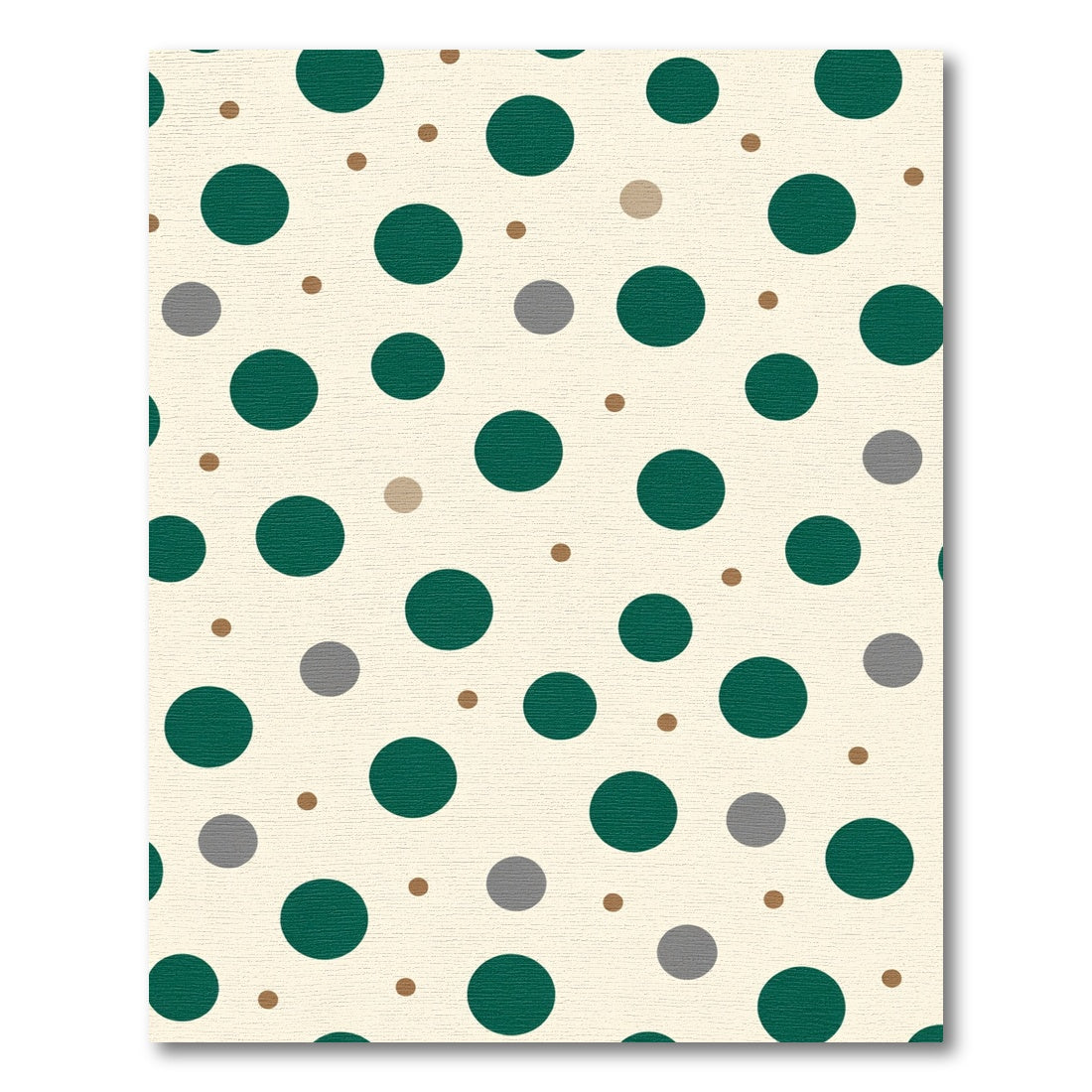 Green Gray Dot Spot Arrangement Rug