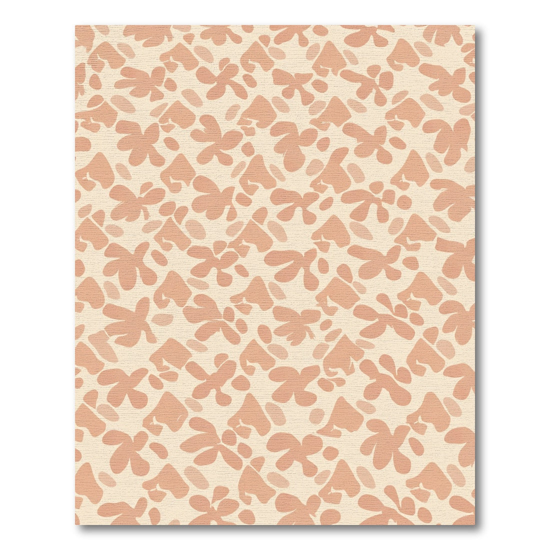Tangerine Organic Shapes Abstract Softness Rug