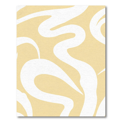Pale Peach Organic Swirl Rug