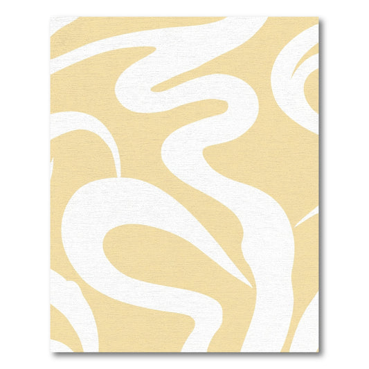 Pale Peach Organic Swirl Rug