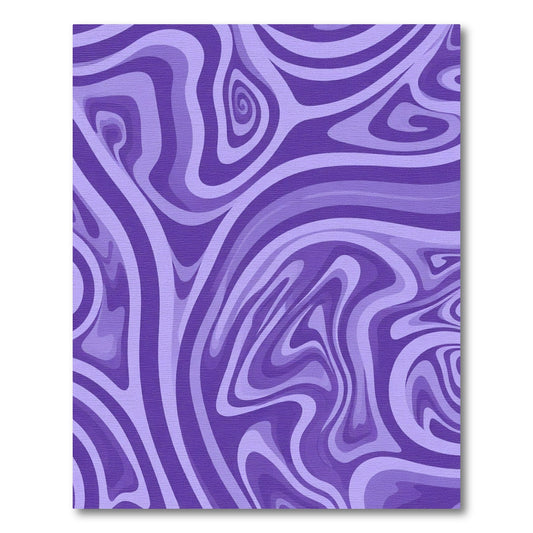 Violet Swirl Marble Pattern Rug