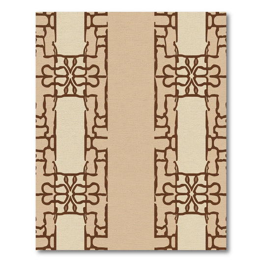 Vintage Beige Organic Lattice Rug