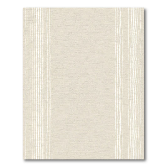Earthy Beige Abstract Vertical Stripe Rug