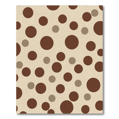 Earth Tones Scattered Circles Rug