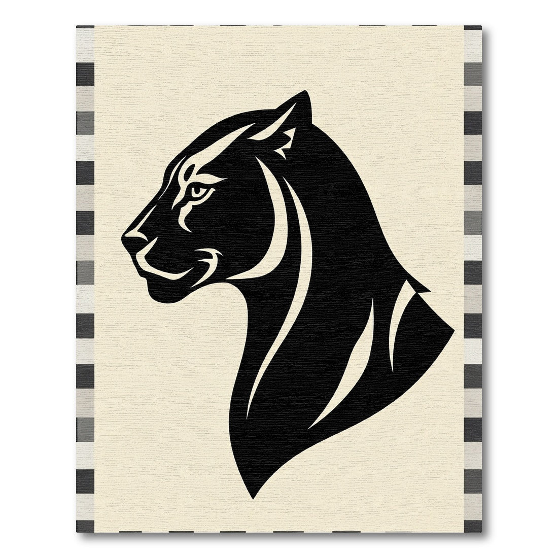 Black Panther Profile Graphic Rug